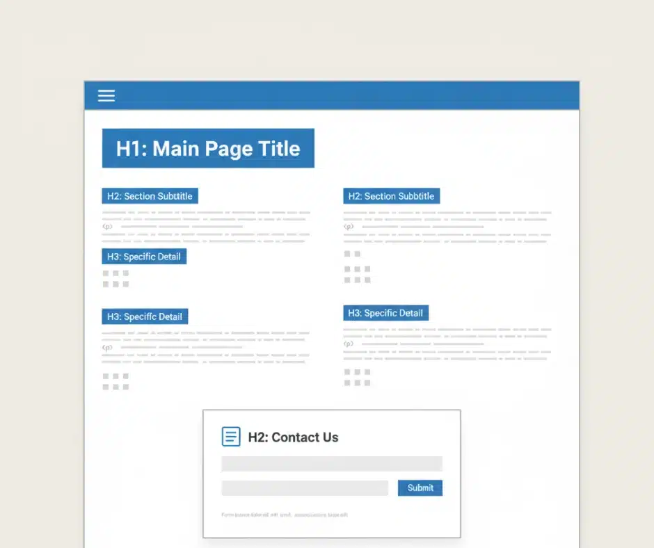 Avantage SEO structure site et page optimisée